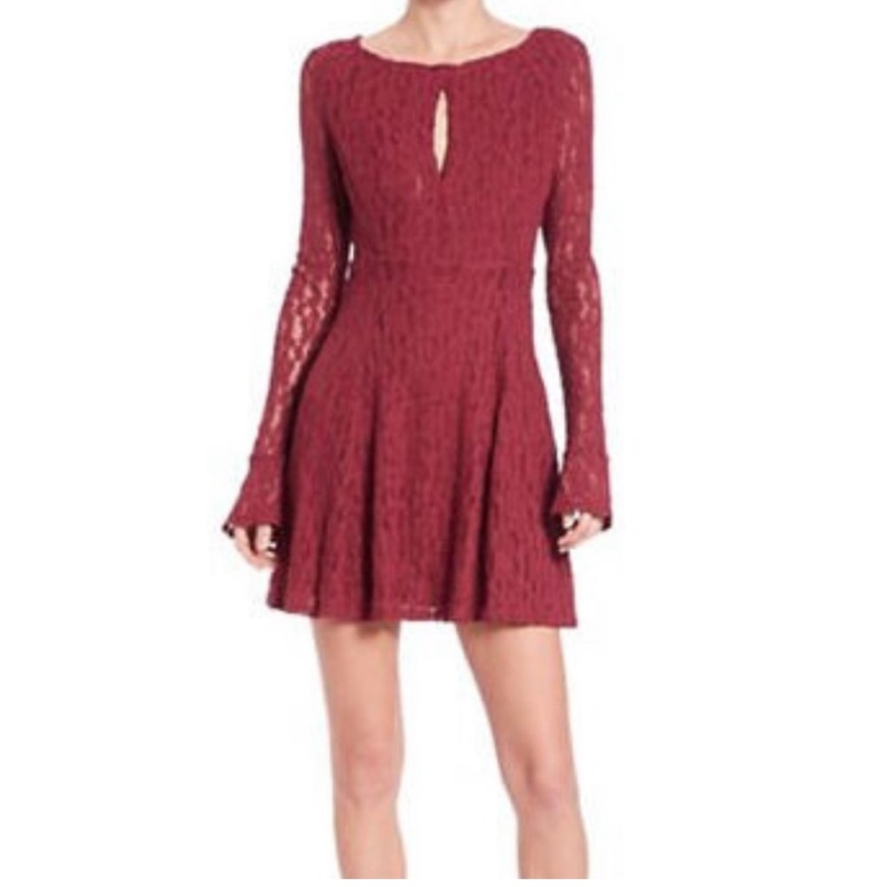 Free People Teen Witch Lace Dress in Plumeria